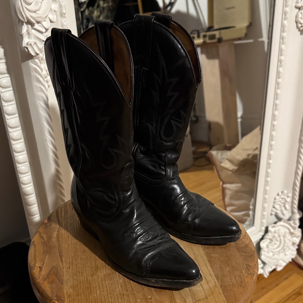 Classic Black Western Boots